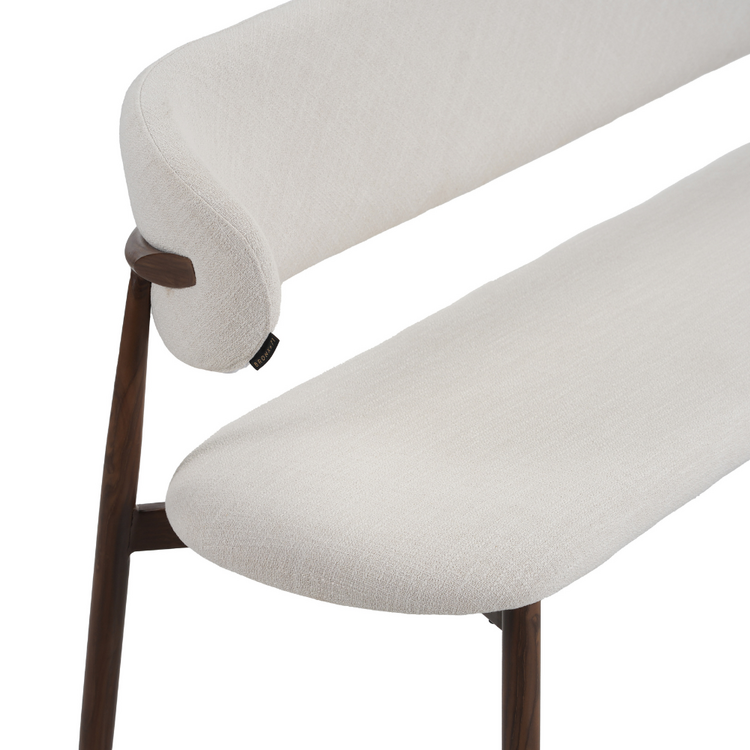 Esszimmerbank Lara Leinen off white 160 cm