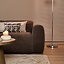 Ecksofa Maine XL Chenille braun links