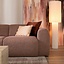 Ecksofa Maine XL Bouclé rot/rosa links
