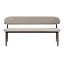 Esszimmerbank Lara Leinen taupe 160 cm