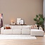Ecksofa Maine XL Chenille beige rechts