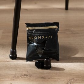 Bodenschoner-Set M (für 4 Beine) Braun Ø 14–19 mm (Teppich)