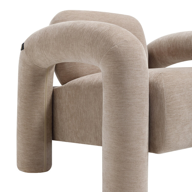 Sessel Tess Samt beige