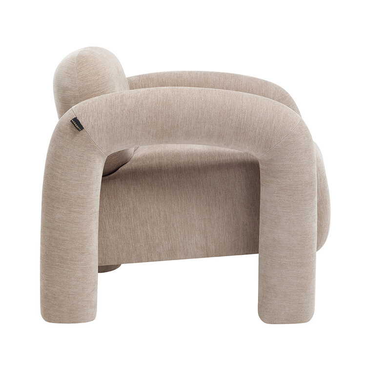 Sessel Tess Samt beige