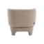 Sessel mit Hocker Emma Samt beige