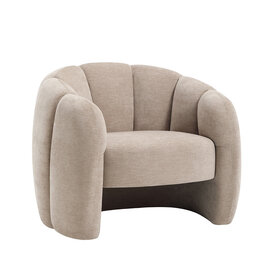 Sessel Lois Samt beige