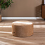 Hocker Elle rund Chenille peach ø70 cm