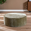 Hocker Chloe rund Chenille grün ø100 cm