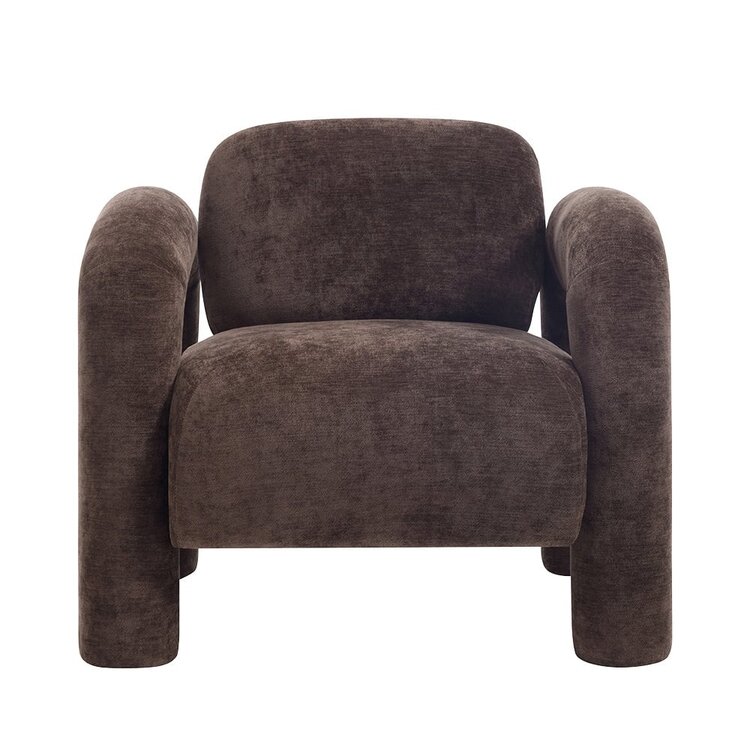 Sessel Tess Samt braun