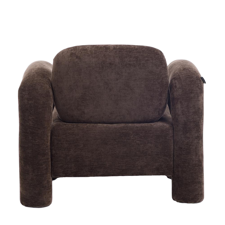 Sessel Tess Samt braun