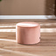 Samt Hocker Anna rund rosa