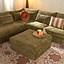 Hocker Kyle chenille olive grün