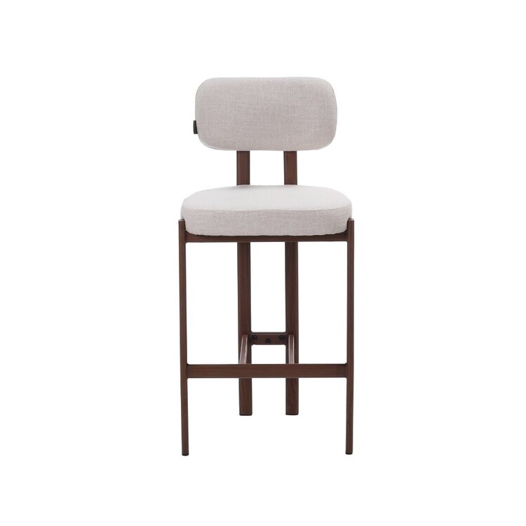 Barhocker Nori Leinen off white 70 cm