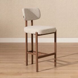Barhocker Nori Leinen taupe 70 cm