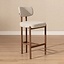 Barhocker Nori Leinen taupe 70 cm