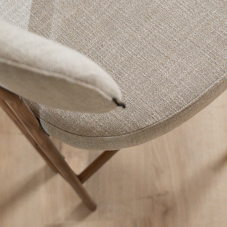 Barhocker Nori Leinen taupe 70 cm