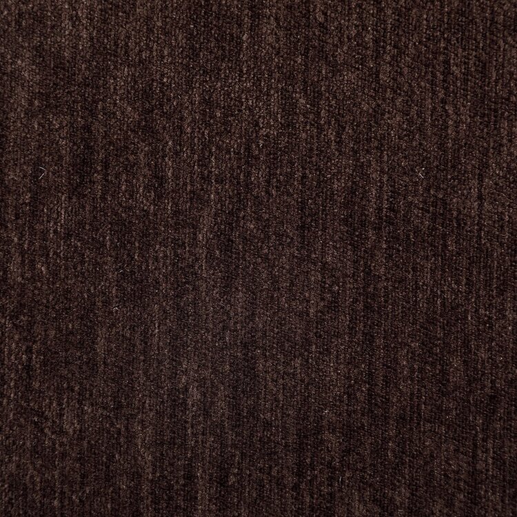 Sessel mit Hocker Emma Samt braun