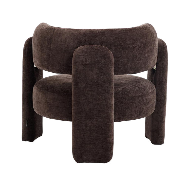 Sessel Jolie Samt braun