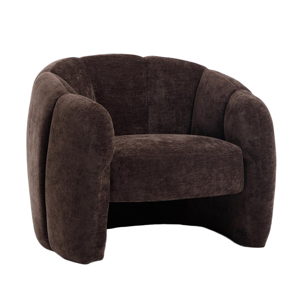 Sessel Lois Samt braun