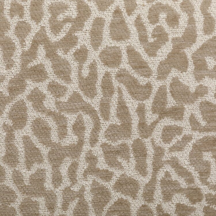 Hocker Fenna taupe Leo-Print