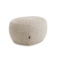 Hocker Fenna taupe Leo-Print