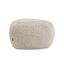 Hocker Fenna taupe Leo-Print