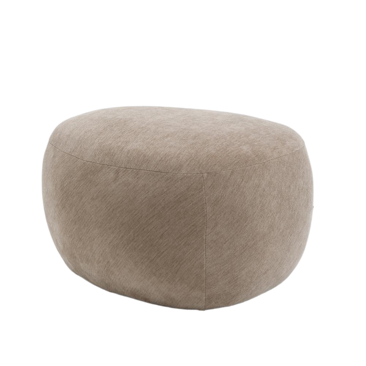 Hocker Fenna Samt beige