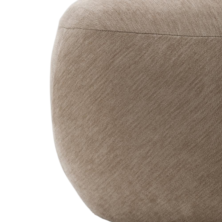 Hocker Fenna Samt beige