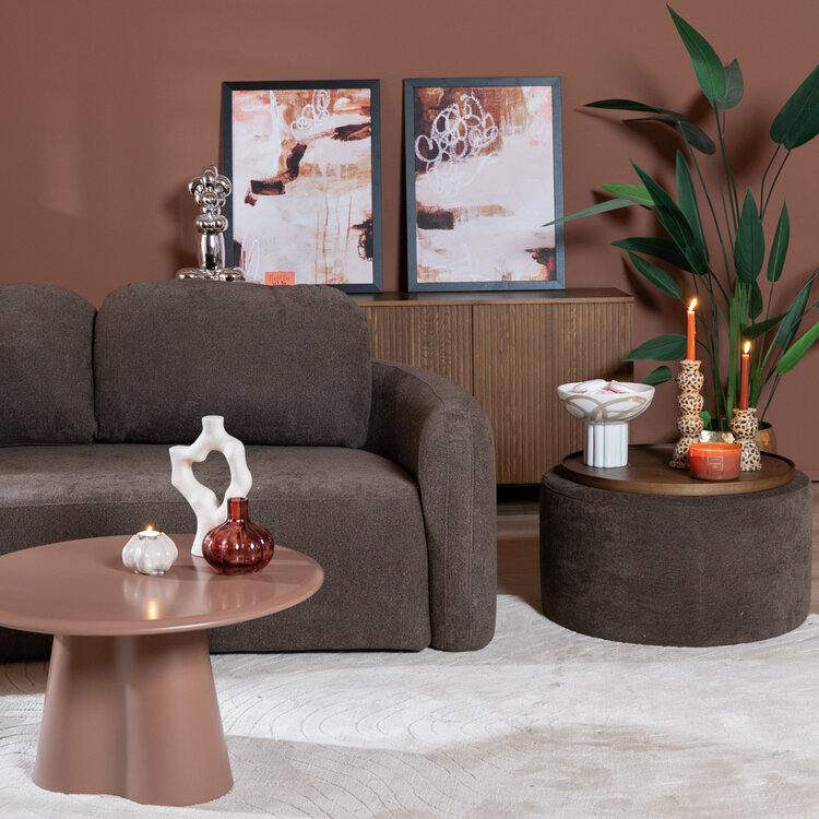 2,5-Sitzer Sofa Vienna Chenille braun