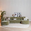 U-Sofa Vienna 6-Sitzer Chenille grün