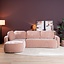 Ecksofa Vienna Chenille rosa links