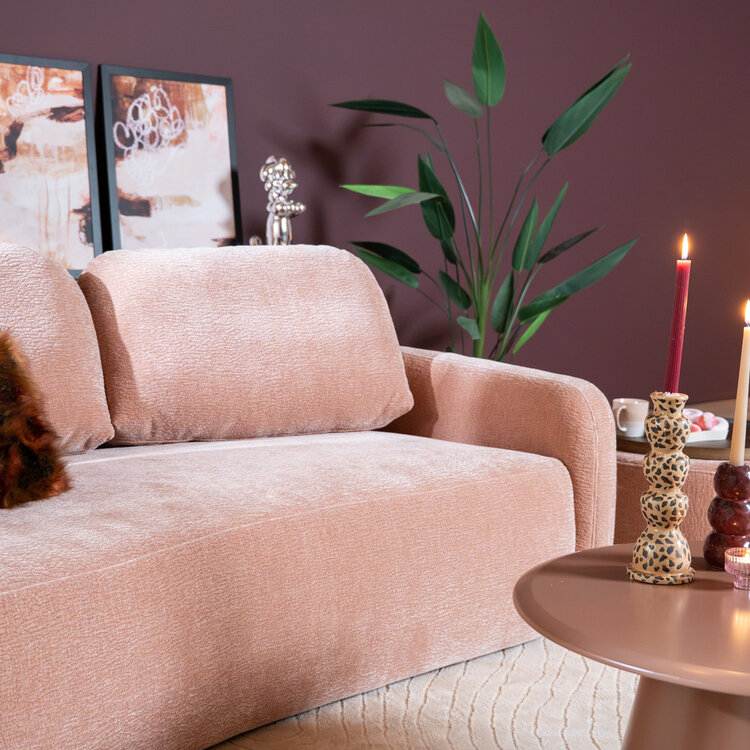 2,5-Sitzer Sofa Vienna Chenille rosa