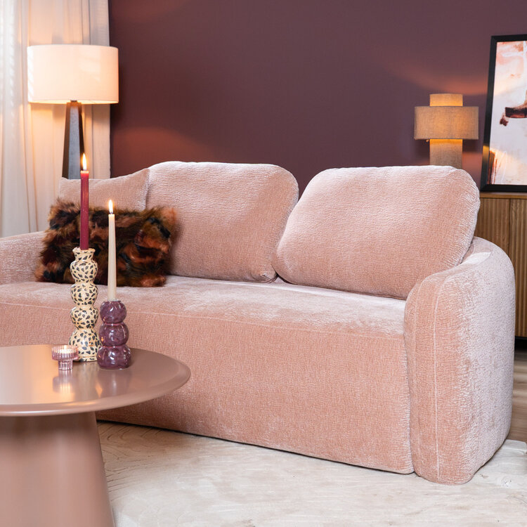 2,5-Sitzer Sofa Vienna Chenille rosa