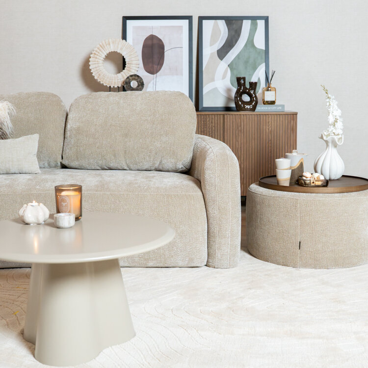 2,5-Sitzer Sofa Vienna Chenille taupe