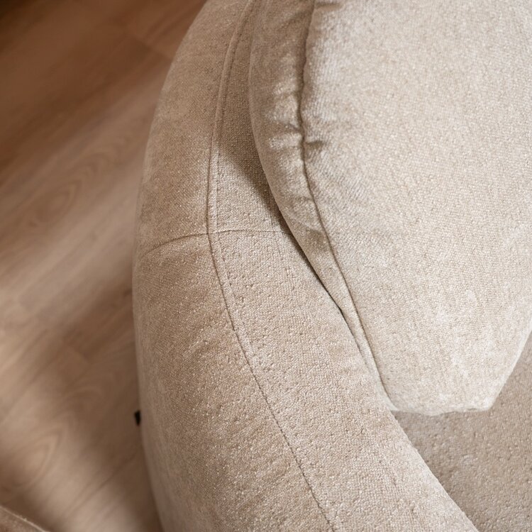 Ecksofa Vienna Chenille beige rechts