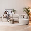 Ecksofa Vienna Chenille beige rechts