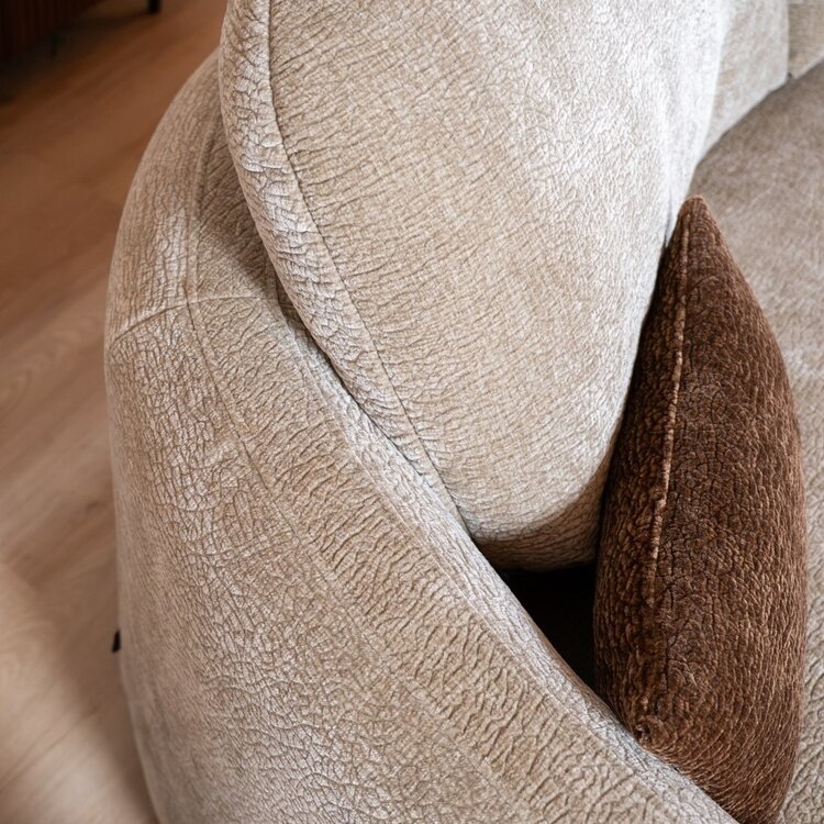 Ecksofa Vienna Chenille taupe rechts