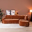 Ecksofa Vienna Chenille terrakotta rechts