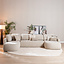 U-Sofa Vienna 6-Sitzer Chenille beige