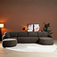 U-Sofa Vienna 6-Sitzer Chenille braun