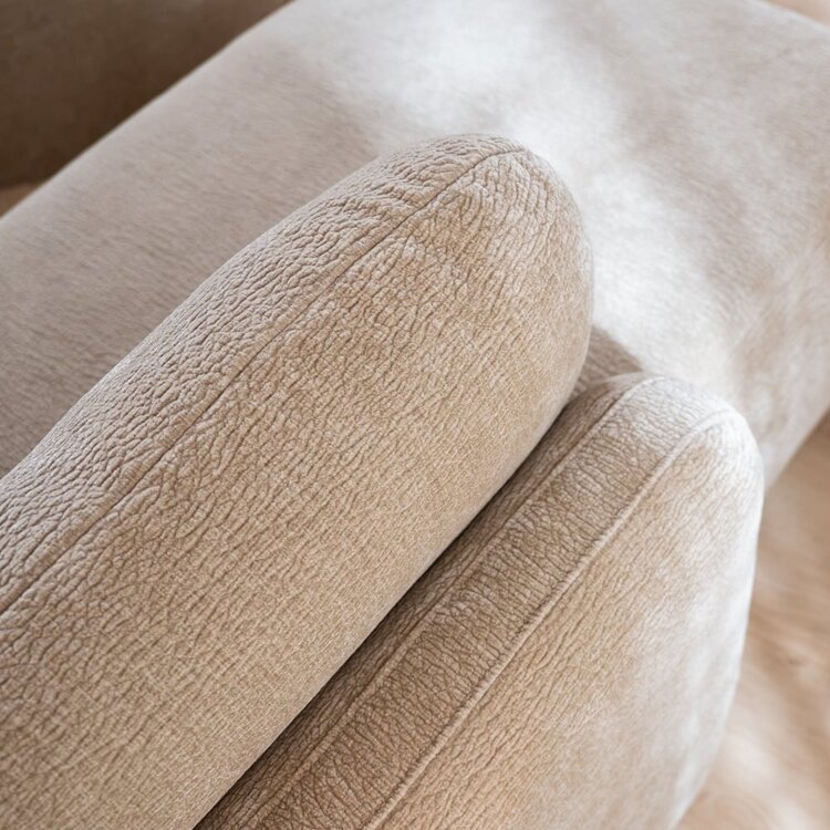 U-Sofa Vienna 6-Sitzer Chenille taupe