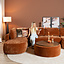 U-Sofa Vienna 6-Sitzer Chenille terrakotta