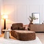 Chaiselongue Vienna Chenille chocolate brown rechts