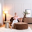 Chaiselongue Vienna Chenille chocolate brown rechts