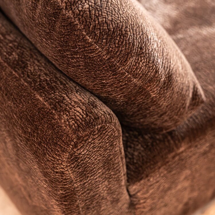 Chaiselongue Vienna Chenille chocolate brown rechts