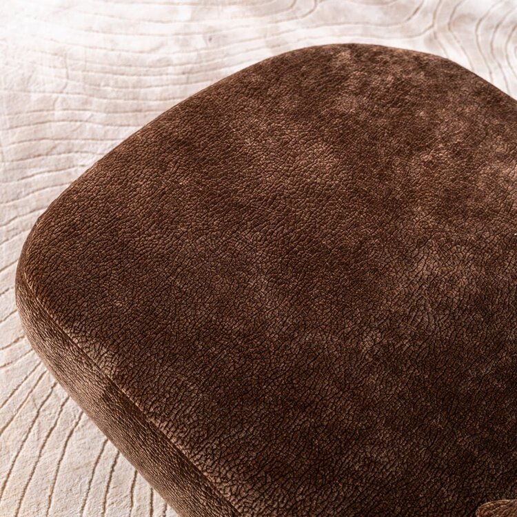 Chaiselongue Vienna Chenille chocolate brown rechts