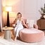 Chaiselongue Vienna Chenille Rosa rechts
