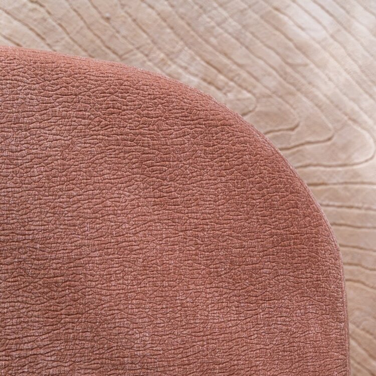 Chaiselongue Vienna Chenille Rosa rechts