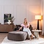 Chaise longue Vienna Chenille braun links