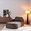 Chaise longue Vienna Chenille braun links
